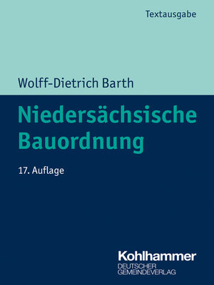 cover image of Niedersächsische Bauordnung